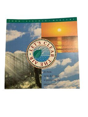 1993 Ford Lincoln Mercury Let’s Clear the Air Environmental CFC Ecostar Brochure